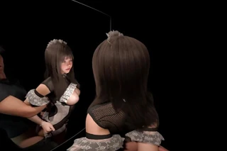 Vr sex- hizmetçi aynayı seviyor