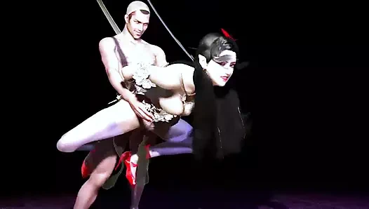 Domaltmalı büyük memeli piliç - 3 boyutlu hentai 243