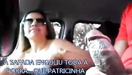 Eş yutmak boşalmak yabancı içinde bir araba