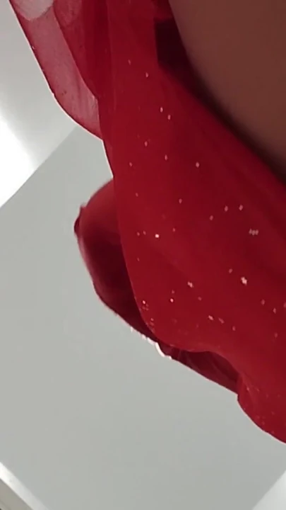 Horny mom undresses and masturbates with moans. Naughty sexy milf tries on naked clothes. | Clip 2
