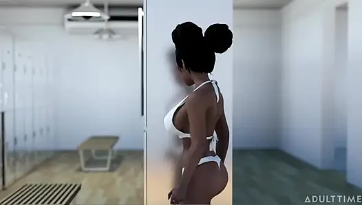 Hentai seks koleji 2. yarıyıl bölüm 2 - büyük memeli hentai hatunlar yarışmalarından sonra makaslıyor