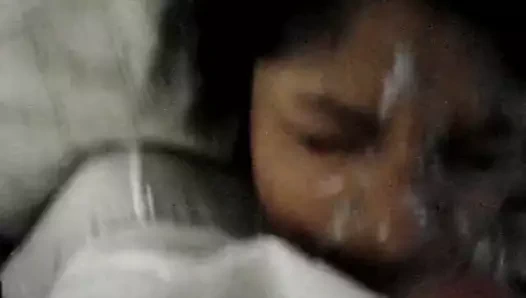 Büyük yüz üzerinde benim gf