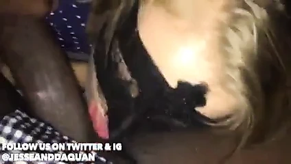 White babysitter fucks a big black cock