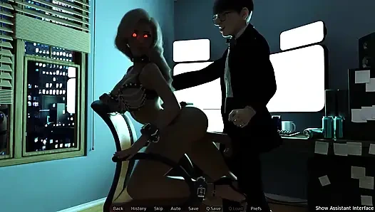 Sexbot - sarışın sürtükler ntr'ye bayılıyor - 3 boyutlu porno oyunu