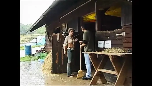 The Stable Boy Wildly Fucks a Blonde City Slut