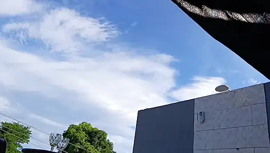 Terasta üvey oğulla seks