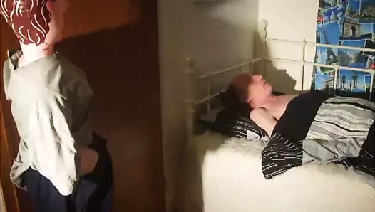 Beim Wichsen beobachtet