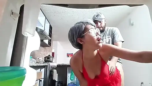 Another day at home with you, that delicious milk in my throat, I love swallowing it.