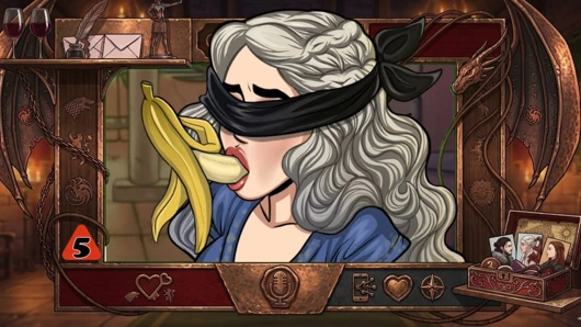Daenerys blindfolded. We play while on his knees EP 5