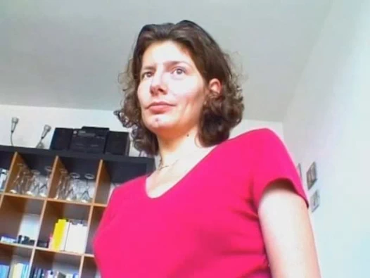 Alman olgun çalış ile ona kedi