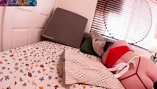 Using stepmom's pussy and she likes it