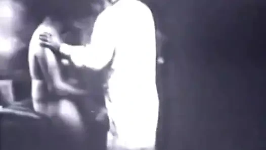 oral seks ile eski okul üçlü (1940'larda vintage)