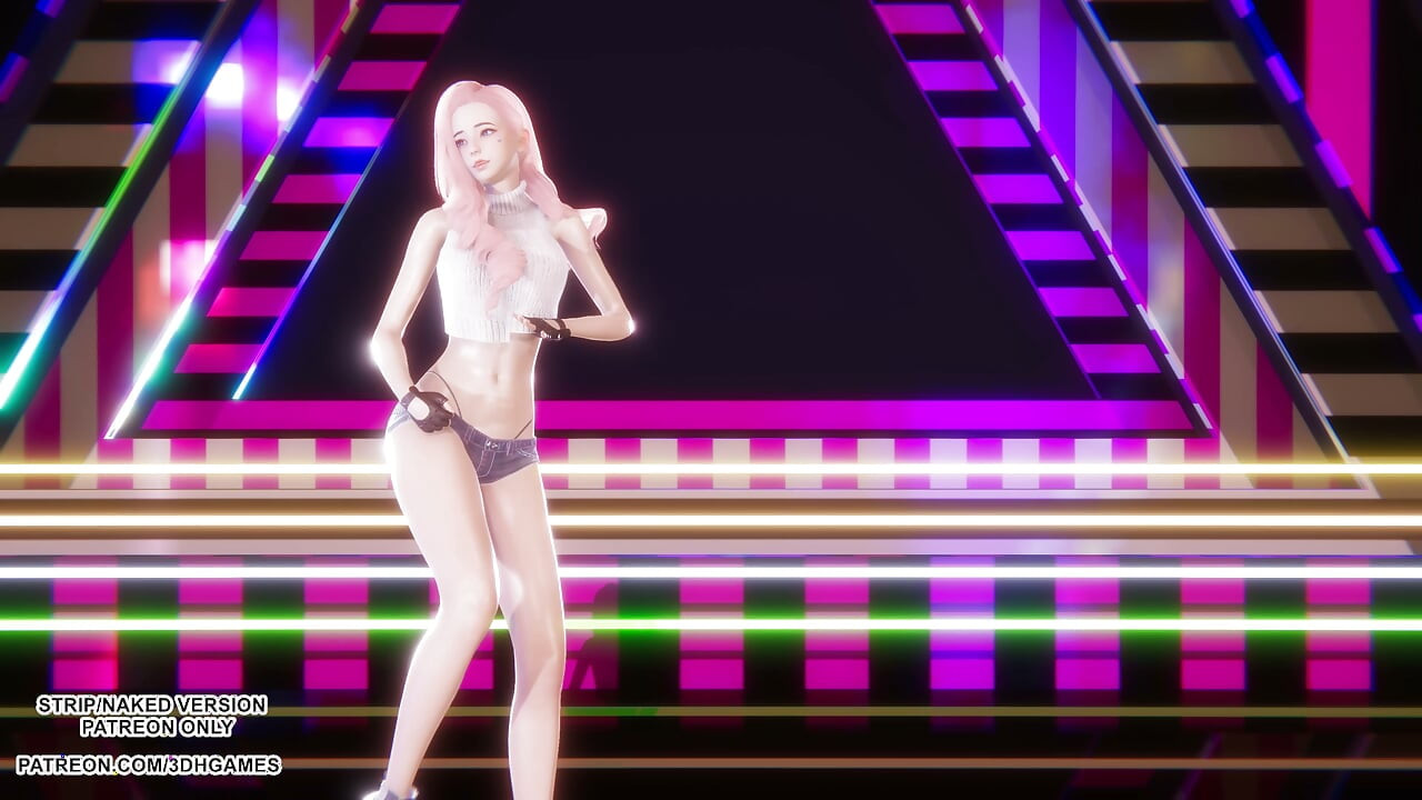 MMD NewJeans - Hype Boy - Ahri ve Seraphine Seksi Kpop Dansı League of Legends Hentai Sansürsüz 4K 60FPS
