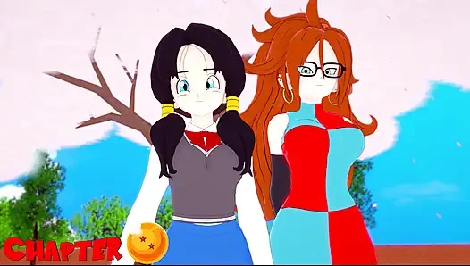 Android 18 Gohan'ı sikmeye devam etmek için üniversiteye giriyor - dragon ball zex serisi