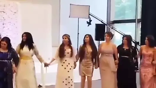 Kürt elbiseli güzel kürt kadınların güzel dansı