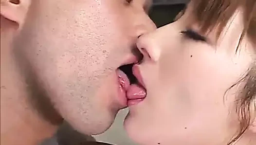 Japon av model alır parmaklar ve emdi dong içinde kıllı poon