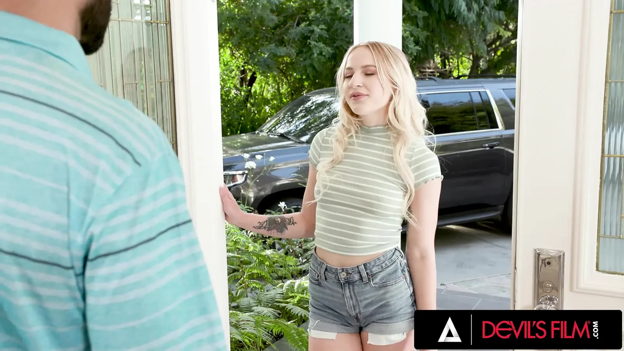 DEVILS FILM - Cute Blonde Babysitter Gets Banged By Her Boss