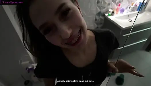 Опыт идеальной подруги, твоя нимфа подруга владеет тобой в течение полного дня (видео от первого лица)