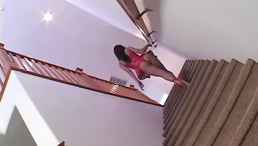 Hizmetçi için anal seks ile iki kalın sulu yarak