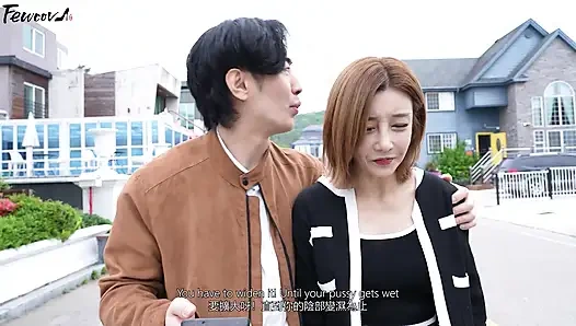 Hassas ayakları olan evli kadın