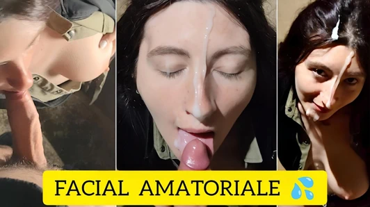 Yüzümü ve ağzımı doldur! Senin dölüne asla doyamıyorum! 💋 (DIALOGHI ITA) (Amatoriale açık havada)