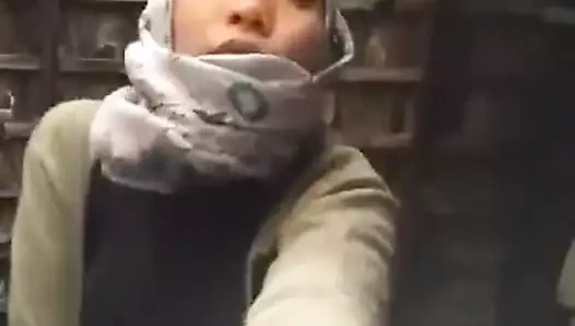 Seksi tesettürlü ve ayak tabanları