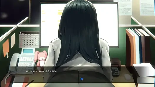 Hentai oyunu - bu ofis çalışanı götünü bana doğru çevirmeye devam ediyor
