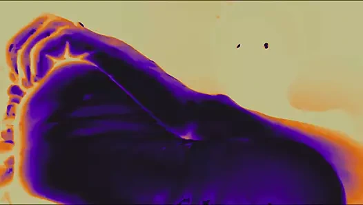 Nazik psychedelic ayak masajı ve şehvetli inleme