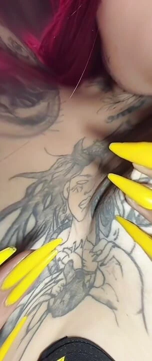 Redhead shows her tits to her stepfather