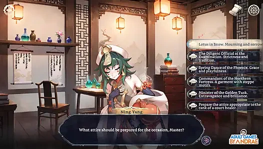 Ep9: Seçilmiş 5 ile çay töreni - İmparatorluk Harem'de kraliyet toplantısı - harem fantezisi