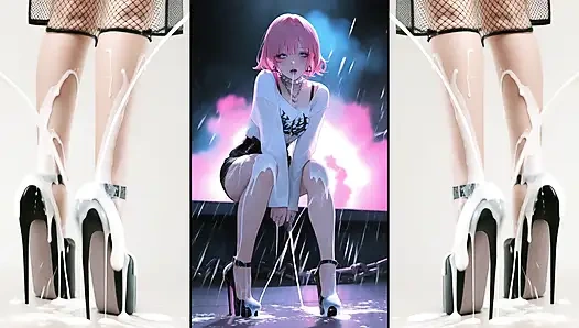 Ultra yüksek topuklu ayakkabılar dölle dolu