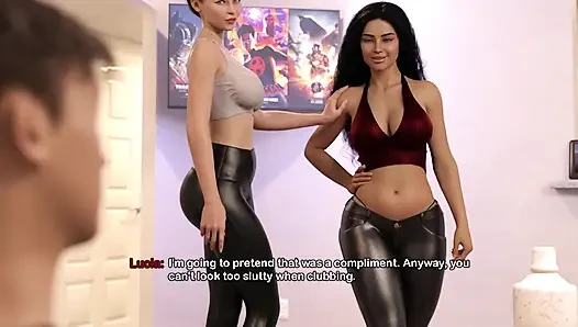 Sürtük rüyam - seksi üvey annem çalışırken bana mükemmel sahte göğüslerini gösteriyor