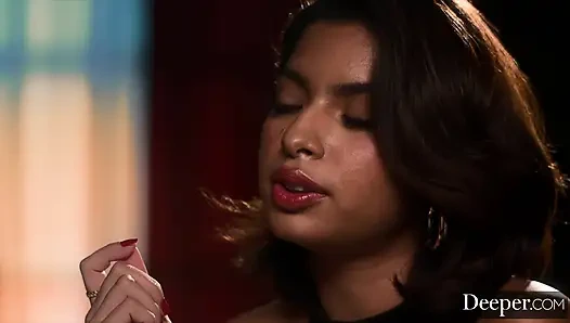 Derin. İstekli misafir Hazel Heart itaatkar personel tarafından sikiliyor