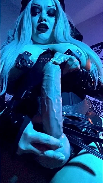 Big titty goth nun strap on