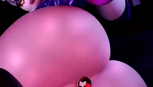 Thicc League of Legends göt tıkalı göt sürtük bir yarağı sıvazlıyor