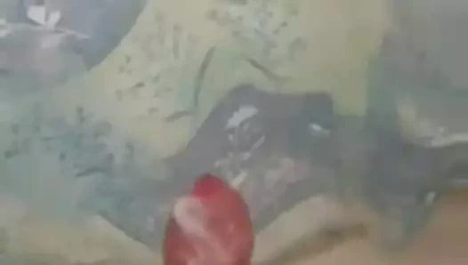 Okşayarak büyük çük içinde duş