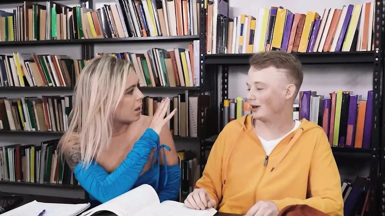 Mandy Waters The Librarian Takes Care Of The Books And Horny Students Like Jimmy Michaels - REALITY KINGS