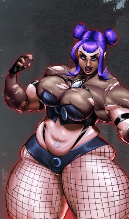 Bbw goth aşırı kas dev büyür