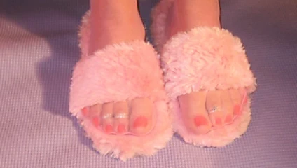 Seksi naylon ayak parmaklar