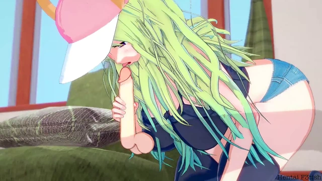 Bayan kobayashi'nin ejderha hizmetçi hentai: lucoa bir vurma alır