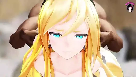 Lily - büyük yarakla domaltarak sikişiyor (3 boyutlu hentai)