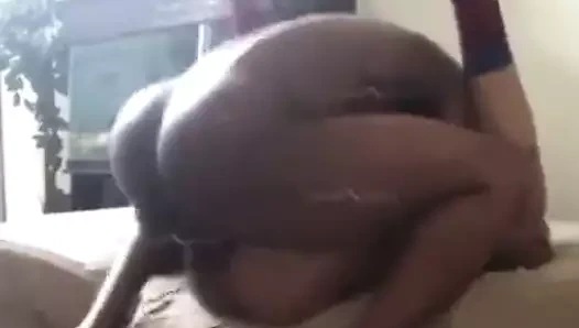 Abanoz eşcinsel katlanmış şezlong derin anal