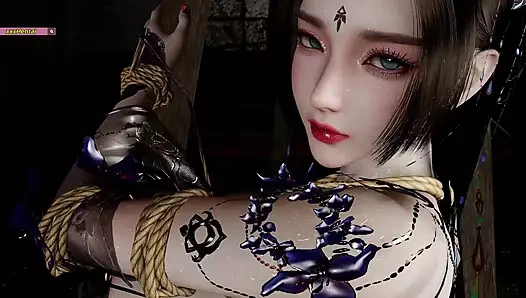 Güzellik savaşçısı hapishanede (p2) - 3 boyutlu hentai animasyon