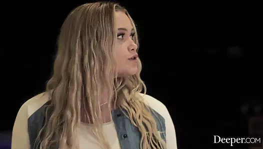 Derin. Minyon sarışın güzel Chloe hayalindeki adama boyun eğiyor