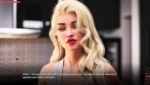 The Synthetic Part 10 By Carbon - Busty MILF Gives Horny Guy a Handjob, Big Cock Cumshot