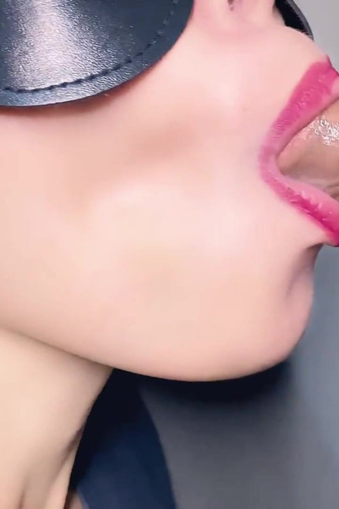 Kissy yakın çekim: tatlı oral oyun