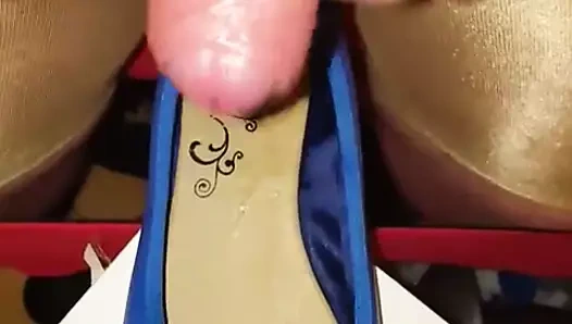 Blaue Ballerinas meiner Frau