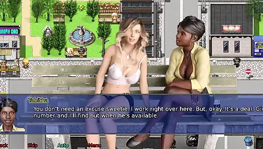 Ofis karısı #25 - bir yabancı Stacy'nin fotoğrafını çekti... Nate, Jessie ve Stacy'nin 3 meblağları vardı.