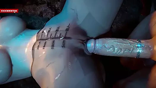 Fantezi dünyasındaki büyük memeler - 3 boyutlu animasyon