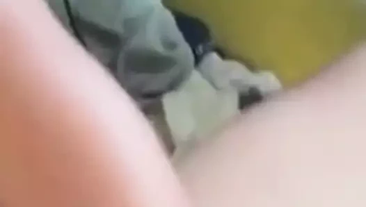 Asyalı kız tarafından yüksek sesle orgazm